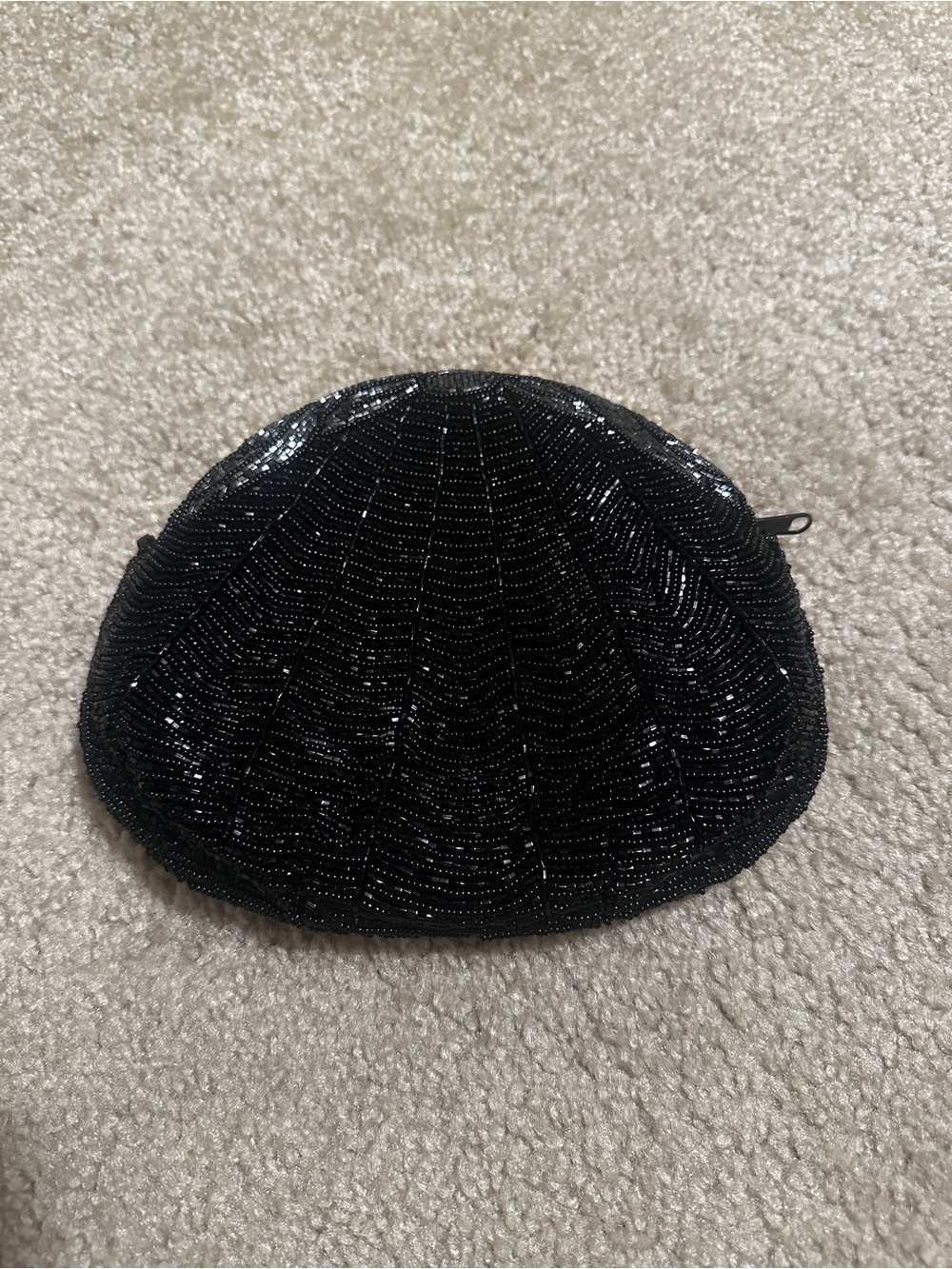 Black Beaded Clutch